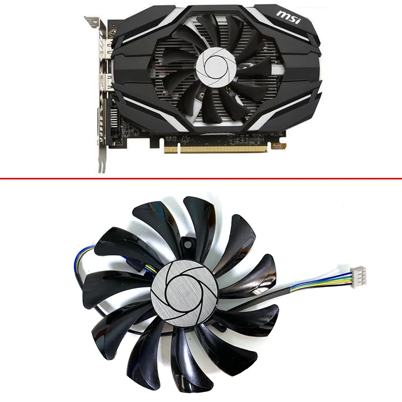 NEW 85MM HA9010H12SF-Z 4PIN For MSI Inno3D P106 960 GeForce GTX 1060 AERO ITX 3G 6G Video card Fan RX560 GTX1050 GTX1060 | Компьютеры и