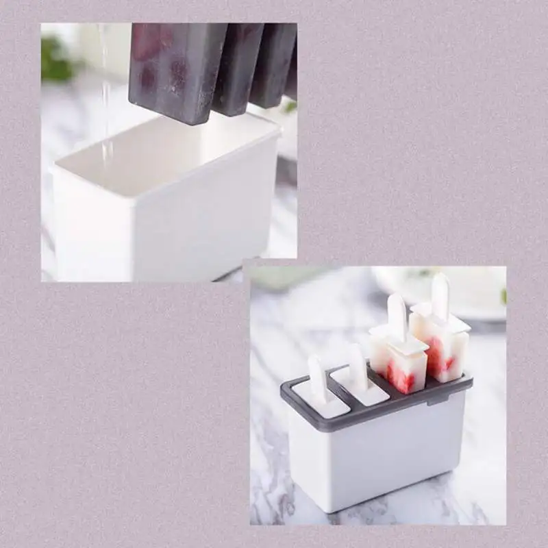 Горячая дома легко Pops плесень многоразовые DIY Форма для изготовления мороженого с лотком и палками дешево