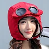 2022 Fashion Winter Bomber Hat with Masks Goggles Waterproof Hood Pilot Hats Glasses Ear Protection Cap Kids Adult Balaclava ► Photo 3/6