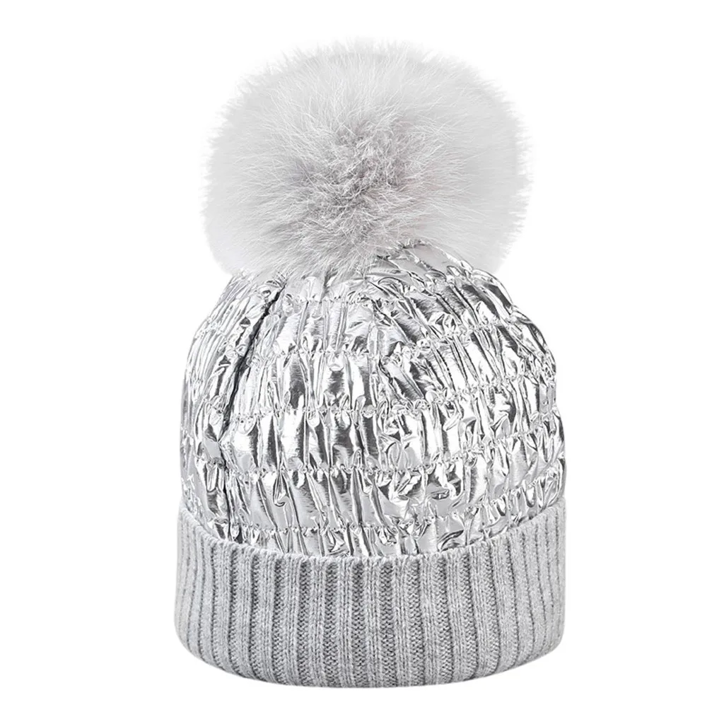 Womail шапка зимняя Для женщин модные однотонные лисы мяч удобные милые casquette Повседневное теплый плюш шерстяной вязаный берет кепки