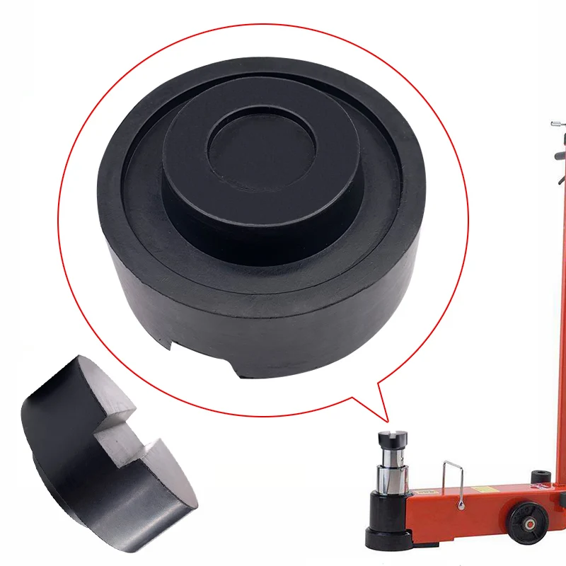 

Car Lift Jack Stand Black Rubber Pads Slotted Floor Jack Pad Frame Rail Adapter for BMW Audi Pinch Weld Side Pad Car accessories