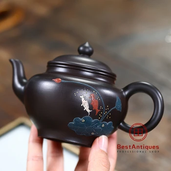 

Yixing Zisha Teapot Purple Clay Teapots Handmade Yuqu Xiaoying 230cc