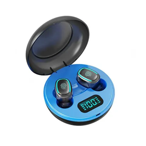 Wireless Earphones  5.0 Mini Stereo Earbuds Sweatproof Sport Headset Led Display Earphones with Mic Charging Case
