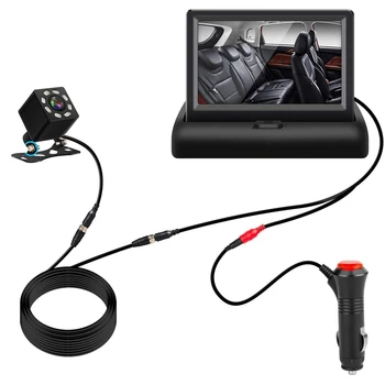 

Baby Car Mirror 4.3inch HD Night Vision Function Car Mirror Display Safety Seat Camera Monitored Rearview Mirror