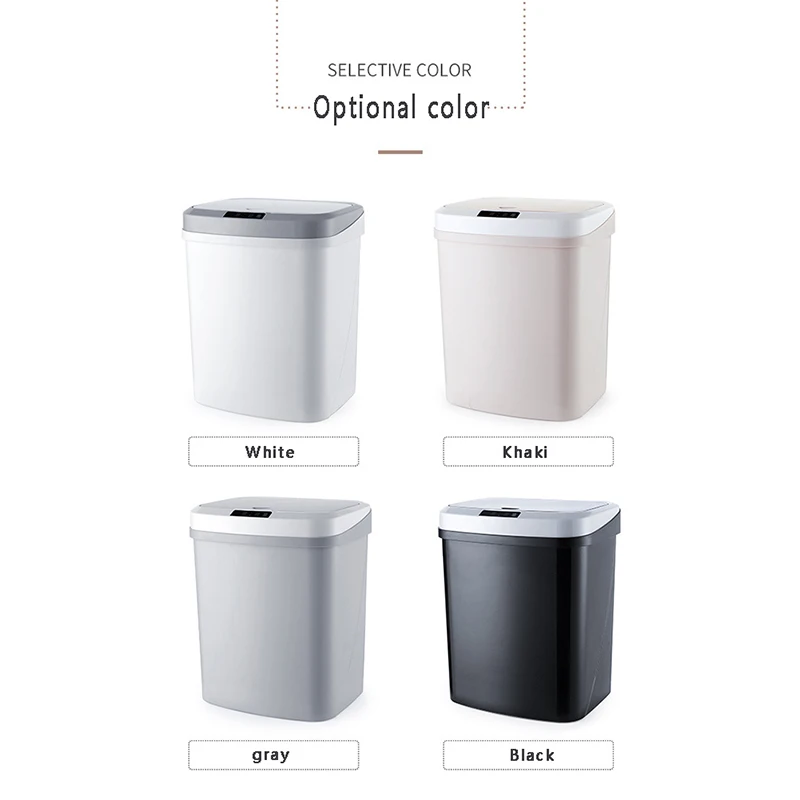 AutomaticTouchless Garbage Can Home Smart Trash Can Infrared Sensor Large-capacity Waste Bins