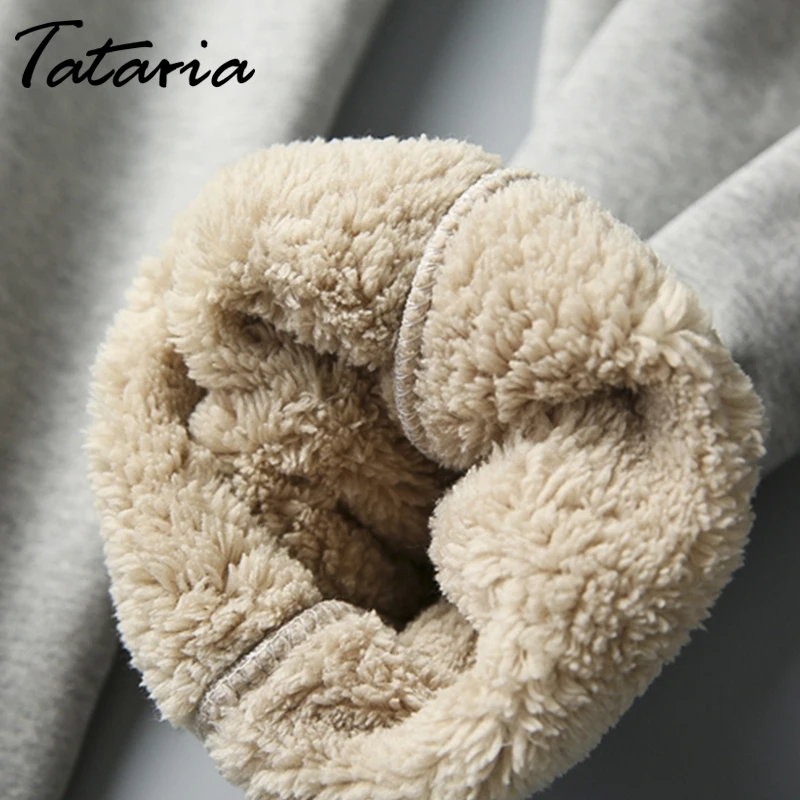 Tataria S-5XL, женские спортивные штаны для женщин, зимние теплые штаны, женские кашемировые шаровары, Женские повседневные бархатные штаны