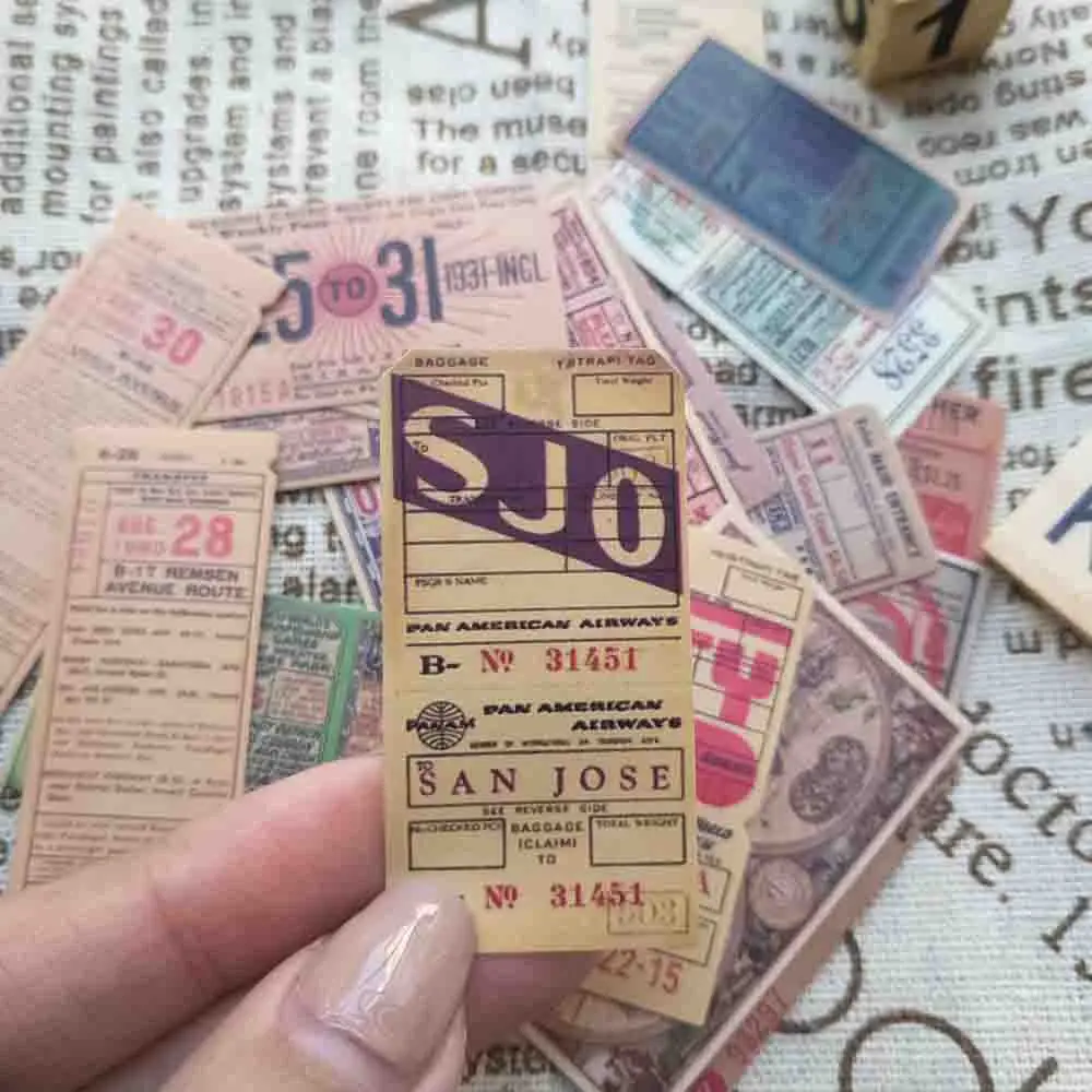 44 шт./лот Tim Holtz стиль винтаж ретро билетов старая бумага Билла Европа карта декоративная наклейка, сделай сам, скрапбукинг планировщик дневник альбом