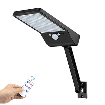 

LED-Solar-Garden-Wall-Lamp Street-Garden-Wall-light PIR Motion Sensor Powered Remote control Outdoor Waterproof IP65&1