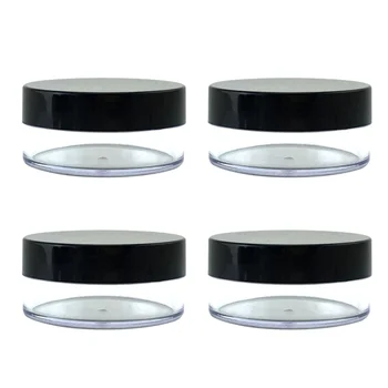 

4pcs 50G Empty Powder Case Loose Powder Container Makeup Case Travel Kit Plastic Cosmetic Powder Case Make-up Sponge Holder with