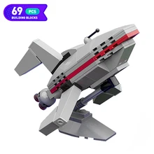 

MOC-19480 Star Future Express Planetary Express Building Block Set Airplane Rocket Bricks High-tech Model Educational Toys