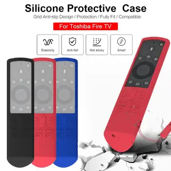

Silicone Case for Toshiba Fire TV Protective Case Anti-Slip Cover Case Accessories for Toshiba Fire TV Protector Cover