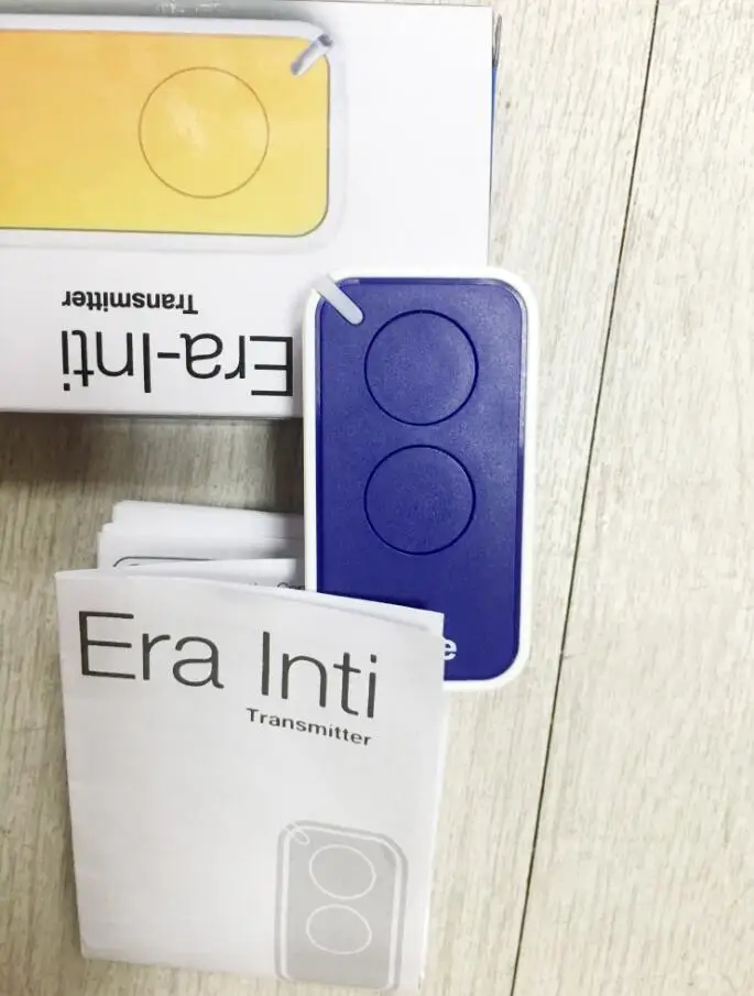 blue 1 шт для INTI2 ERA дистанционного 2-канальный для открывания двери гаража ручной управления передатчиком синий/красный/черный/зеленый/желтый - Цвет: blue