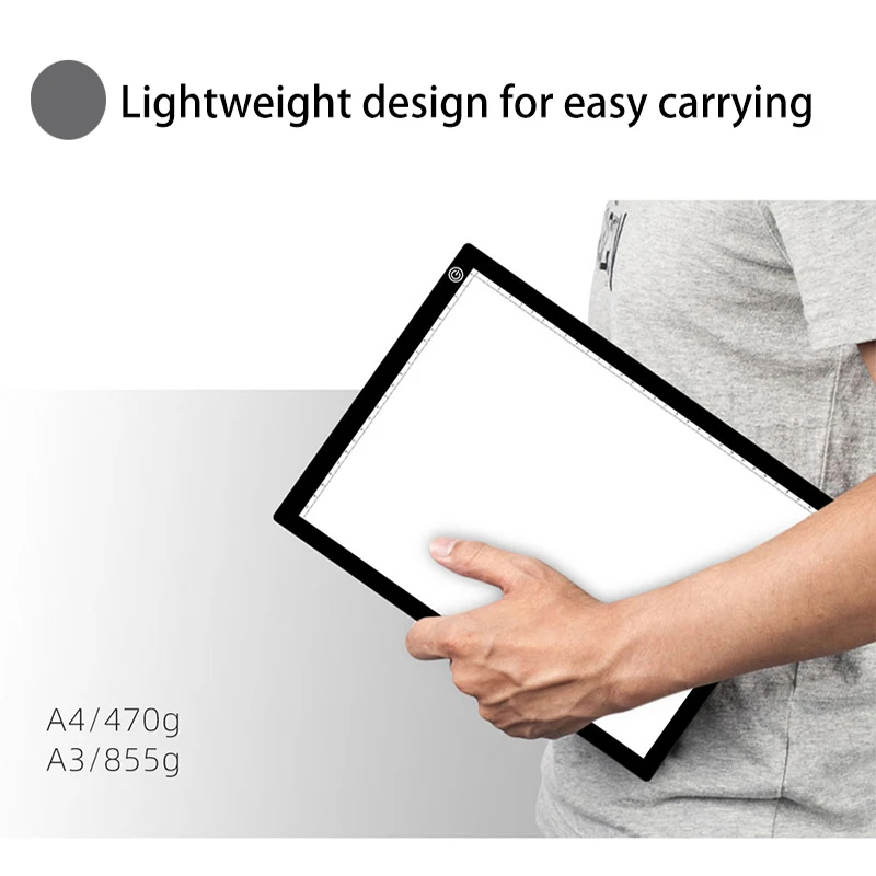 A4A3 Through Writing Desk Copy Table Led Linyi Painting Board Copy Extension Drawing Tool Calligraphy Light Station