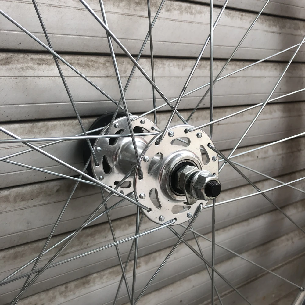 Fixie обод колеса велосипеда с шинами серебристого цвета 20 мм 700C обод колеса велосипеда Односкоростной велосипед Винтажный велосипед с фиксированной передачей алюминиевый сплав