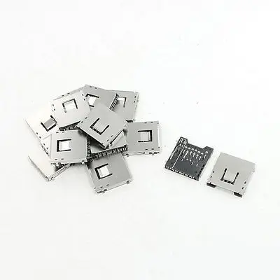 

15Pcs Push-Out Type SD Memory Card Sockets Slots 1" x 1" x 0.1
