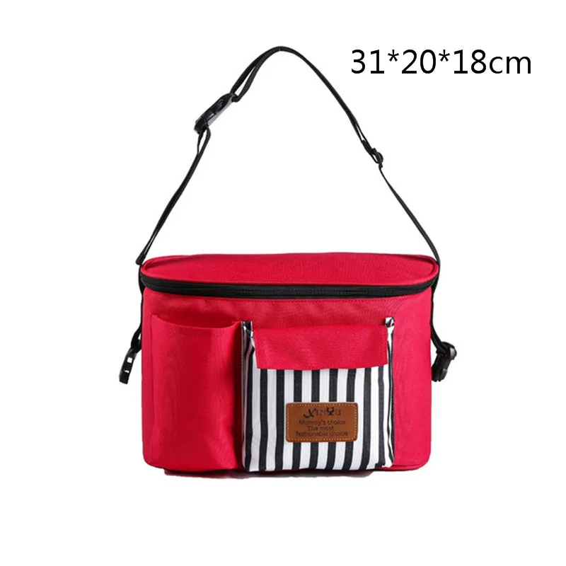 Модная сумка для подгузников для мам, Большая вместительная сумка для подгузников, водонепроницаемая сумка с теплоизоляцией для путешествий, дизайнерская сумка для детских колясок - Цвет: 15
