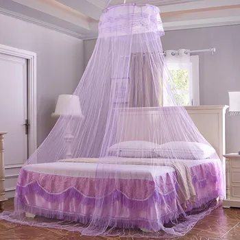 

Round Mosquito Net Dome Hanging Double bed curtain Tent bed curtain Canopy Mosquito Net Sleeping Moustiquaire Zanzariera Q
