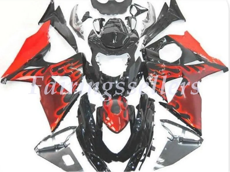 

Injection Molding ABS Motorcycle Fairings kit Fit Suitable For Suzuki GSX-R1000 2009-2016 gsxr1000 Fairings Red Flame