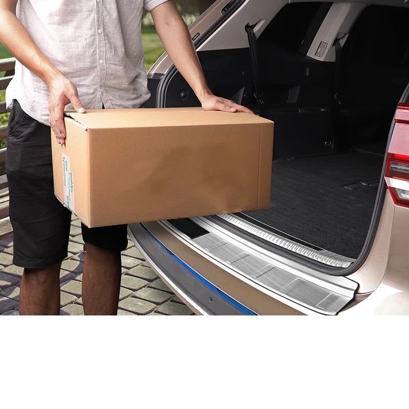 Lsrtw2017 для Volkswagen Atlas Teramont Vw, порог багажника, накладка, протектор, аксессуары для интерьера