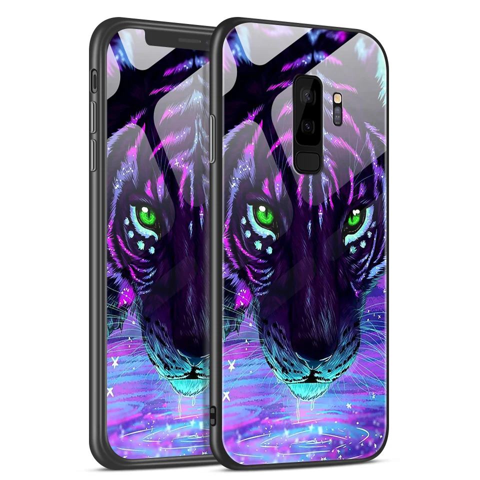 Чехол из закаленного стекла для Samsung Galaxy S8/S8 Plus, мягкий чехол для Galaxy S9 Plus+ защитный чехол для G950 G955 TPU Fundas - Цвет: H107