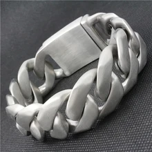 Рокер массивное мощное байкерское ювелирное изделие для мужчин s Матовая нержавеющая сталь цепочка браслеты для мужчин браслеты дружбы и браслеты для мужчин