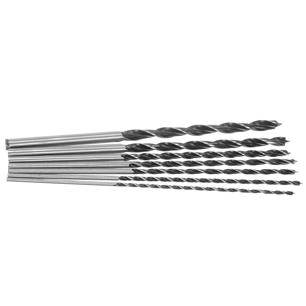 7Pcs Woodworking Extra Long Drill Bit Set 4-12mm Center Punch Hole Saw Drill Bits DIY Power Tool Accessories High Carbon Steel