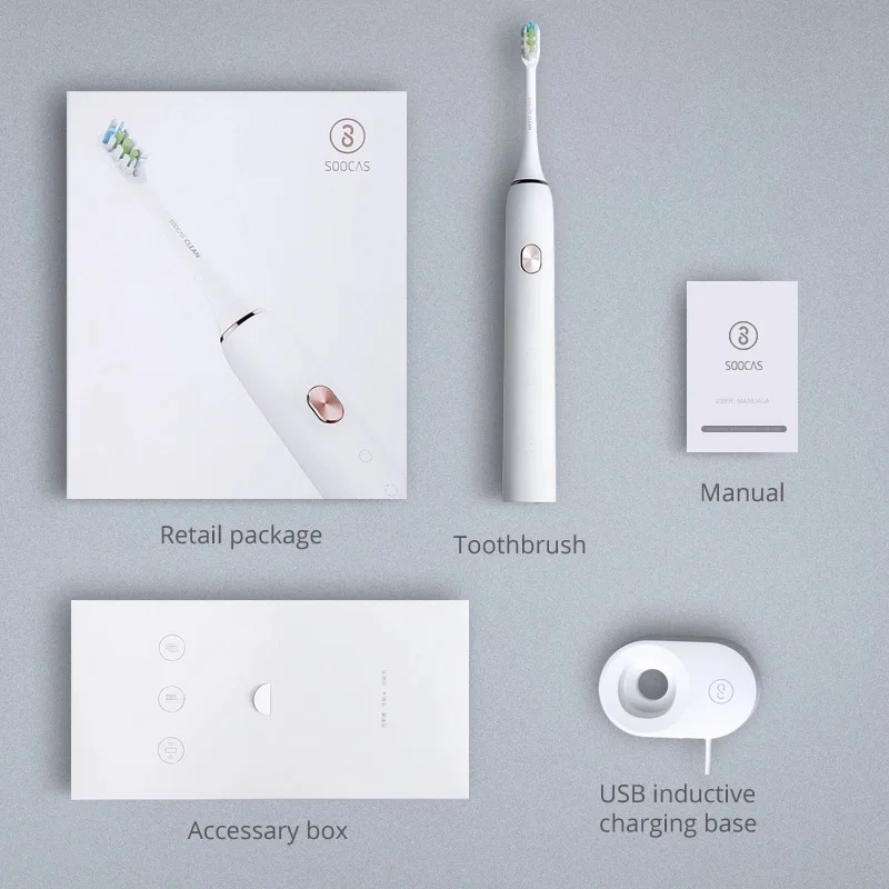 Xiaomi Soocas X3 зубная щетка Smart sonic are Ultra sonic Bluetooth USB перезаряжаемая Xiaomi Soocas x3 Soocare зубная щетка
