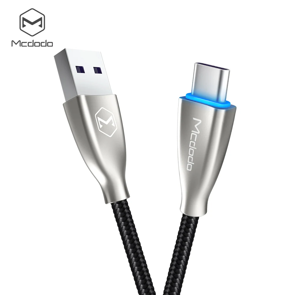 Mcdodo usb type-C кабель Spuer Быстрая зарядка 5A для huawei mate 20 P30 P20 Pro USB C зарядное устройство type-C кабель для samsung S10 9 Xiaomi - Цвет: Black