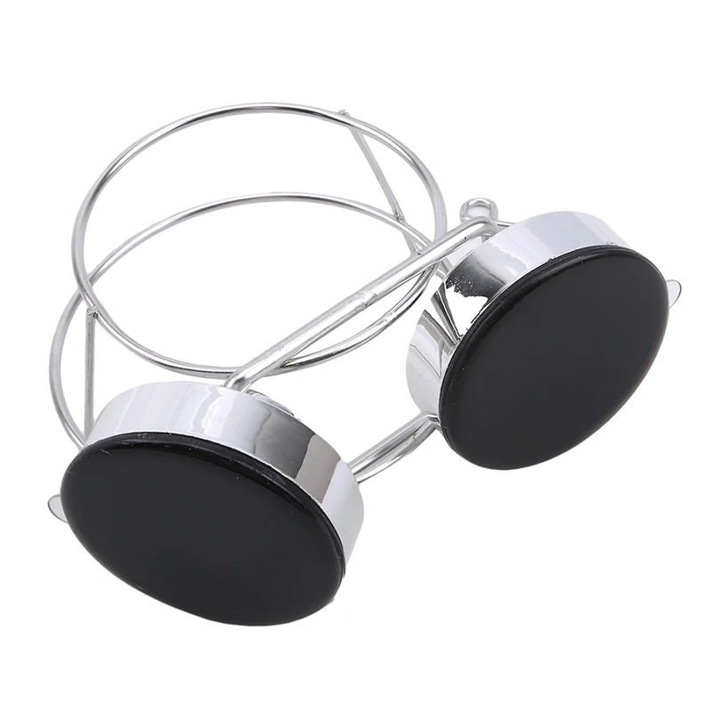 Wall Mounted Hair Dryer Holder Rack Stainless Steel Vacuum Suction Hook Stand Set Storage Holder Bathroom Organizer