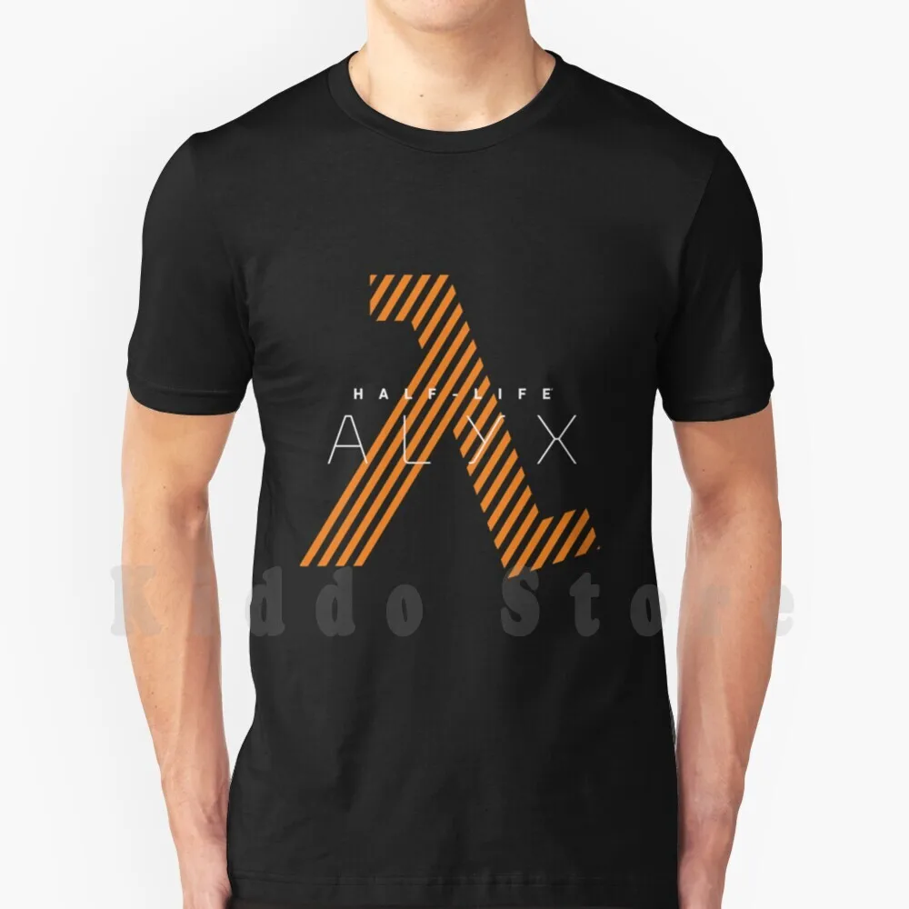 Half Life-Alyx (Bianco) T Shirt Cotton Men Diy Print Cool Tee Halflive Halflive Alyx Analyx 1 2 Valve Index Gordon Freeman Vr