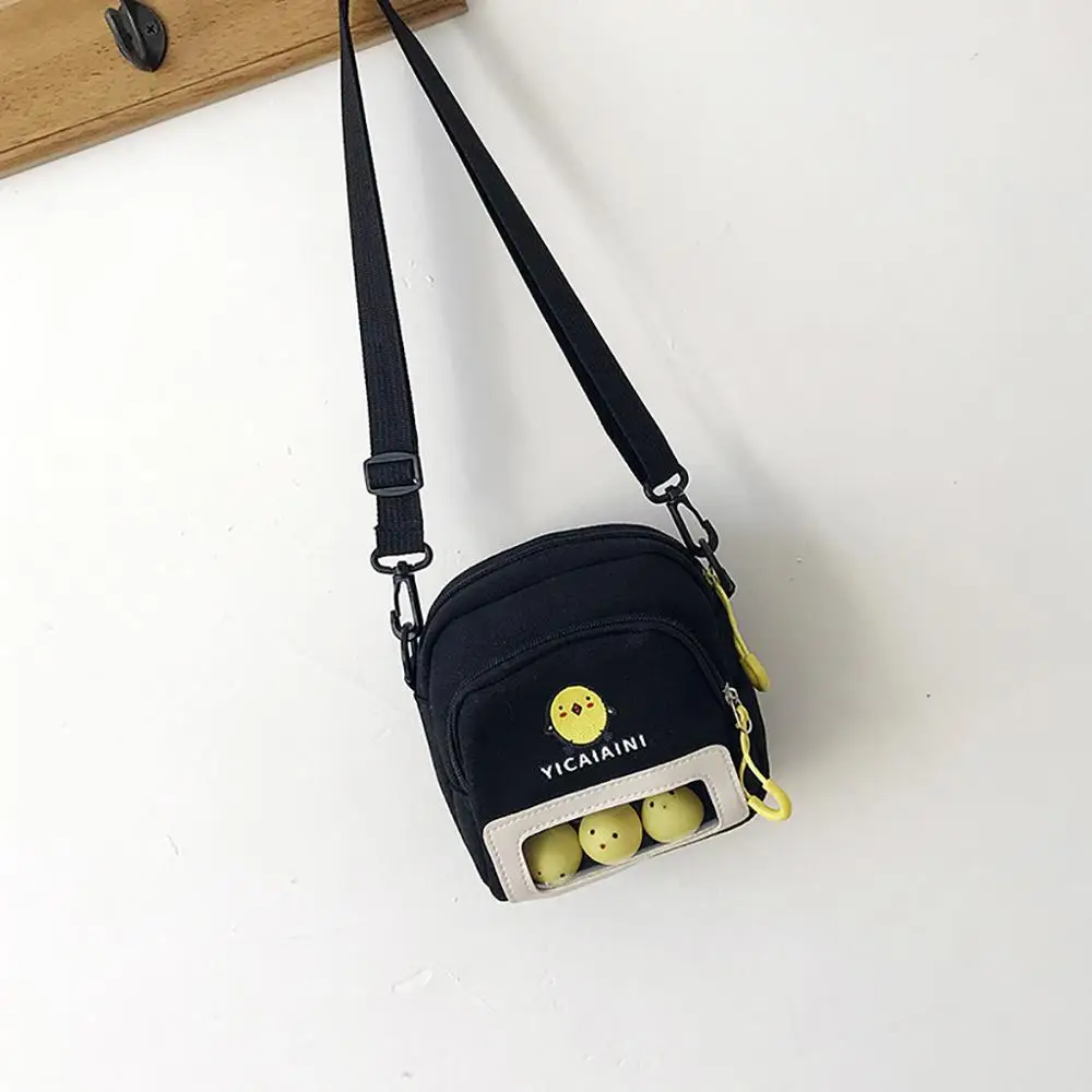 

Crossbody bags for women Contrast Color Cute Student Canvas Bag Versatile Shoulder Messenger Bag 9.6