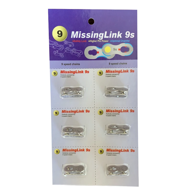 6 шт в комплекте MTB звено велосипедной цепи недостающих MissingLink 6 ...