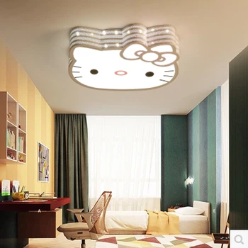 

New Lovely Sweety Kitty Creative Ceiling Light for Children's Room Colorful Lamps Bedroom Home Lighting DHL Free Modern Iron AC
