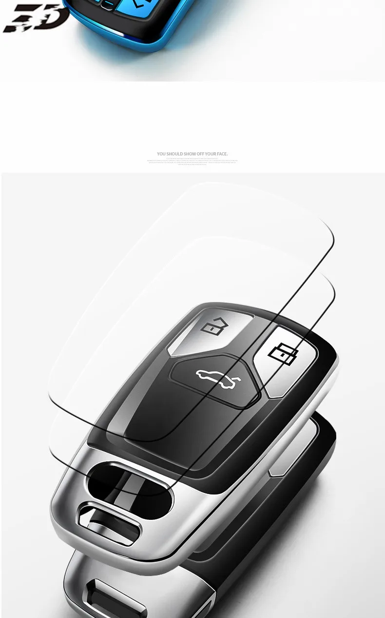 Чехол из ТПУ для автомобильных ключей для Audi A6 A4 A5 S4 S5 B9 8W Q7 4M Q5 TT TTS RS купе родстер умный пульт дистанционного управления брелок для ключей