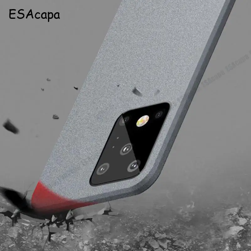 Sleek Silicone Matte Shockproof Phone Case - Sandstone Soft Finish