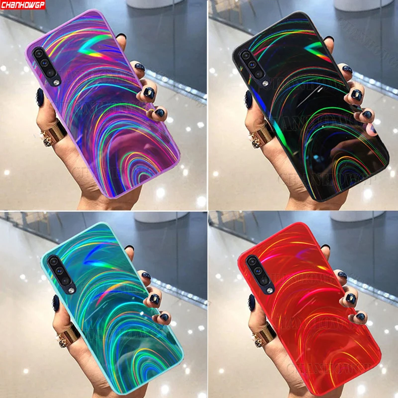 Блестящий Радужный зеркальный чехол для Samsung Galaxy A30S A30 A50 A70 A20 A10S A9 A7 2018 S10 S9 S8 J4 J6 J8 A6