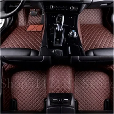 Подходит для KIA K2/3/4/5/7 автомобильные коврики Borrego KX3 Cerato Sportage Optima Maxima карнавал Рио-сед Torreto Роскошные Пользовательские автомобильные коврики - Название цвета: Коричневый