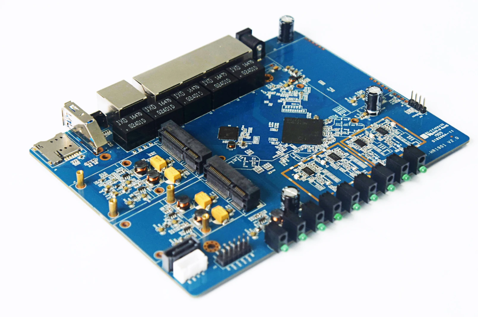 IPQ4019 1300M Wave2 Двухдиапазонная Плата развития класса предприятия 4G Routing OpenWrt Tri-band