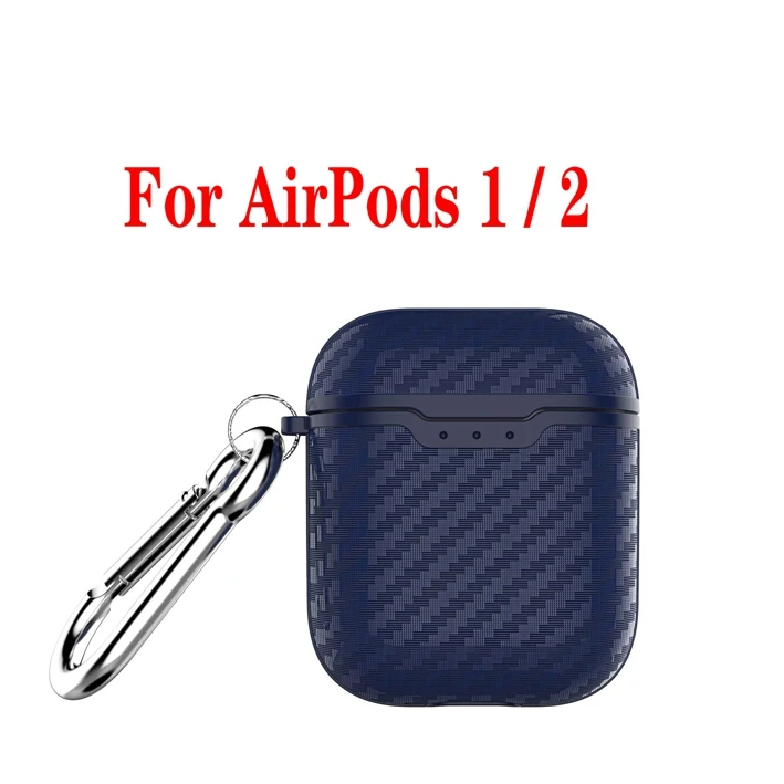 Carbon Fiber cayn Чехол fundas для AirPods, чехол для Air Pods Pro 3, чехол для наушников, роскошный чехол из углеродного волокна/кожи личи, силиконовый чехол для Air Pods 1/2, чехол - Цвет: Carbon Fiber cayn