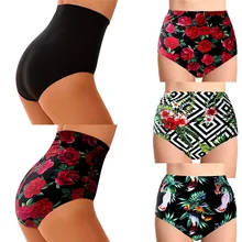 Для женщин бикини с высокой талией Плавание шорты, купальный костюм для купания