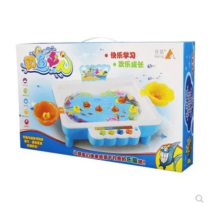 Jiaming детская музыкальная игрушка для рыбалки, электрическая детская игровая площадка, игра для рыбалки с водой, обучающая детская 68016