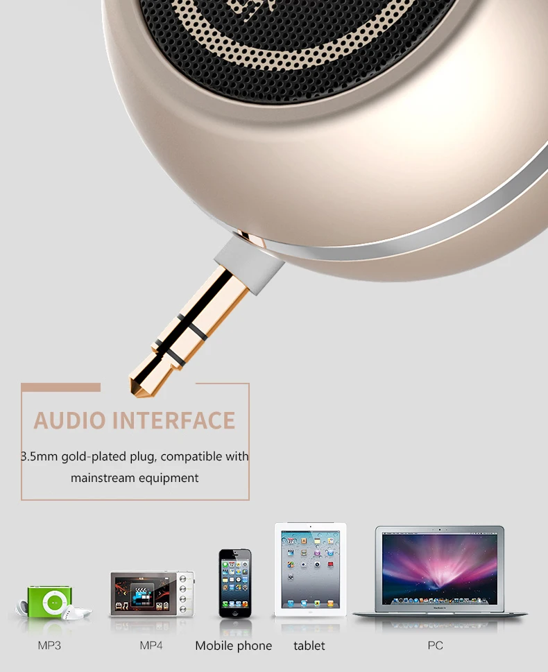 HIFI открытый динамик круглый 3D объемный 3,5 мм Aux аудио разъем мини беспроводной стерео музыка объемный портативный телефонный динамик сабвуфер