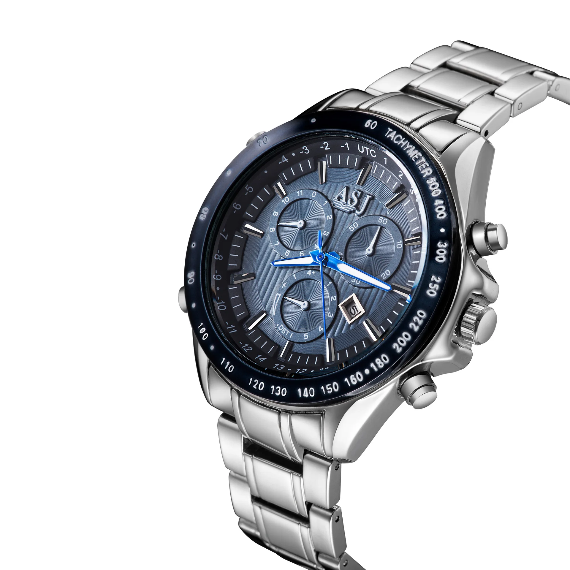 

ASJ Table B114 Multi-function Watch Steel Belt Watch