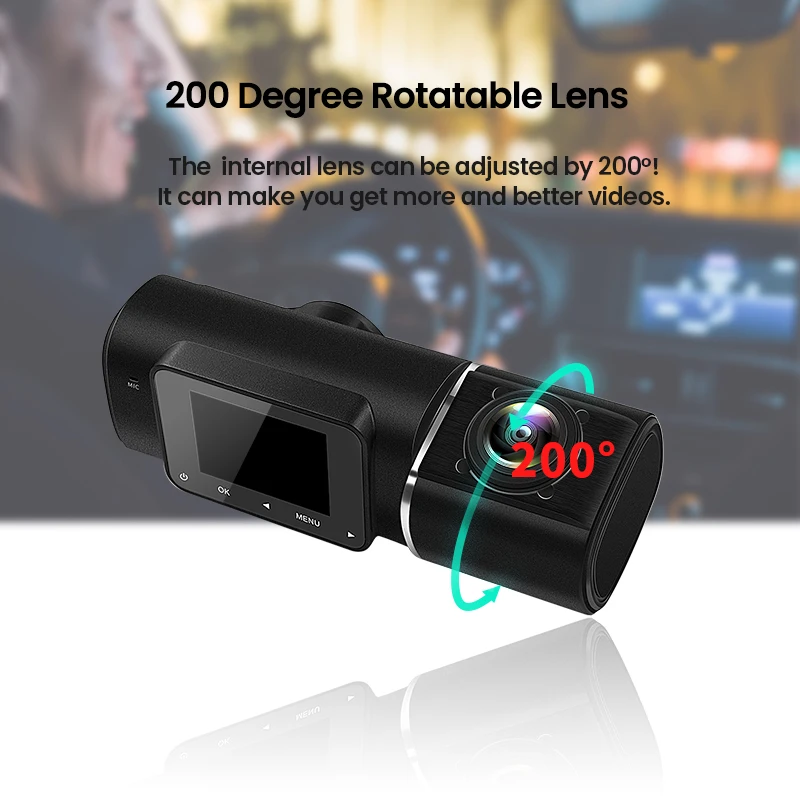 E-ACE Автомобильная камера 1,5 дюймов Full HD DVR 1080P Dash Cam 170 градусов ночного видения авто рекордер с камерой заднего вида