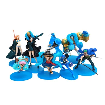 

Anime One Piece 20th Anniversary Luffy Nami Zoro Sanji Chopper Brook Robin Franky Usopp PVC Action Figure Model Kids Toys Doll