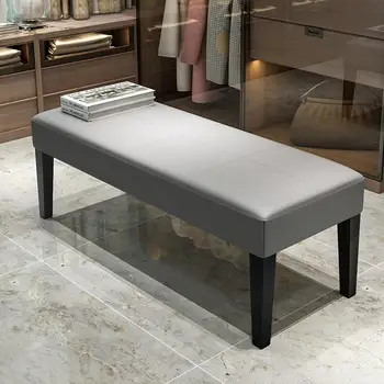 

Modern minimalist bed end stool bedroom rectangular test shoe bench foot bed front bed long bench sofa bench