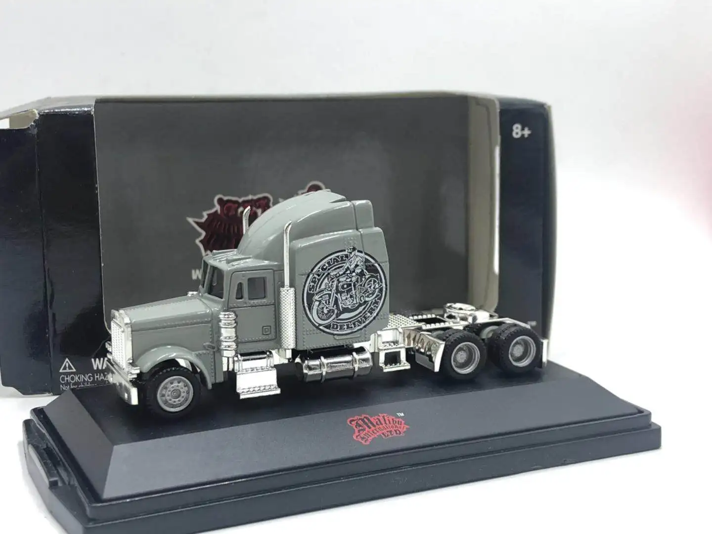 Schu co 1: 87 peterbilt 389 трактор сплав автомобиль игрушки для детей модель подарок модель оригинальная коробка - Цвет: Серый