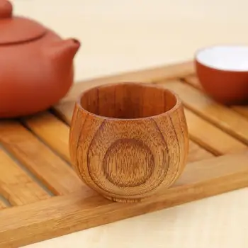 

Jujube Wood Cup Handmade Natural Wooden Breakfast Drinkware Green Tea Cup Tea Drinking Wood Cup