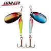 Señuelo LUSHAZER cucharilla de pesca 9g cuchara señuelo metal cebos triples gancho isca peces artificiales wobbler alimentador carpa spinnerbait ► Foto 1/6