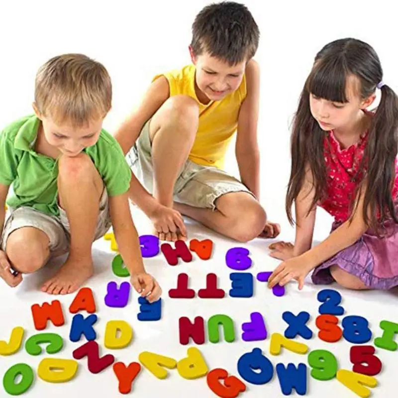 36 шт./компл. Детские Игрушки для ванны плавающие буквы и цифры Когнитивная